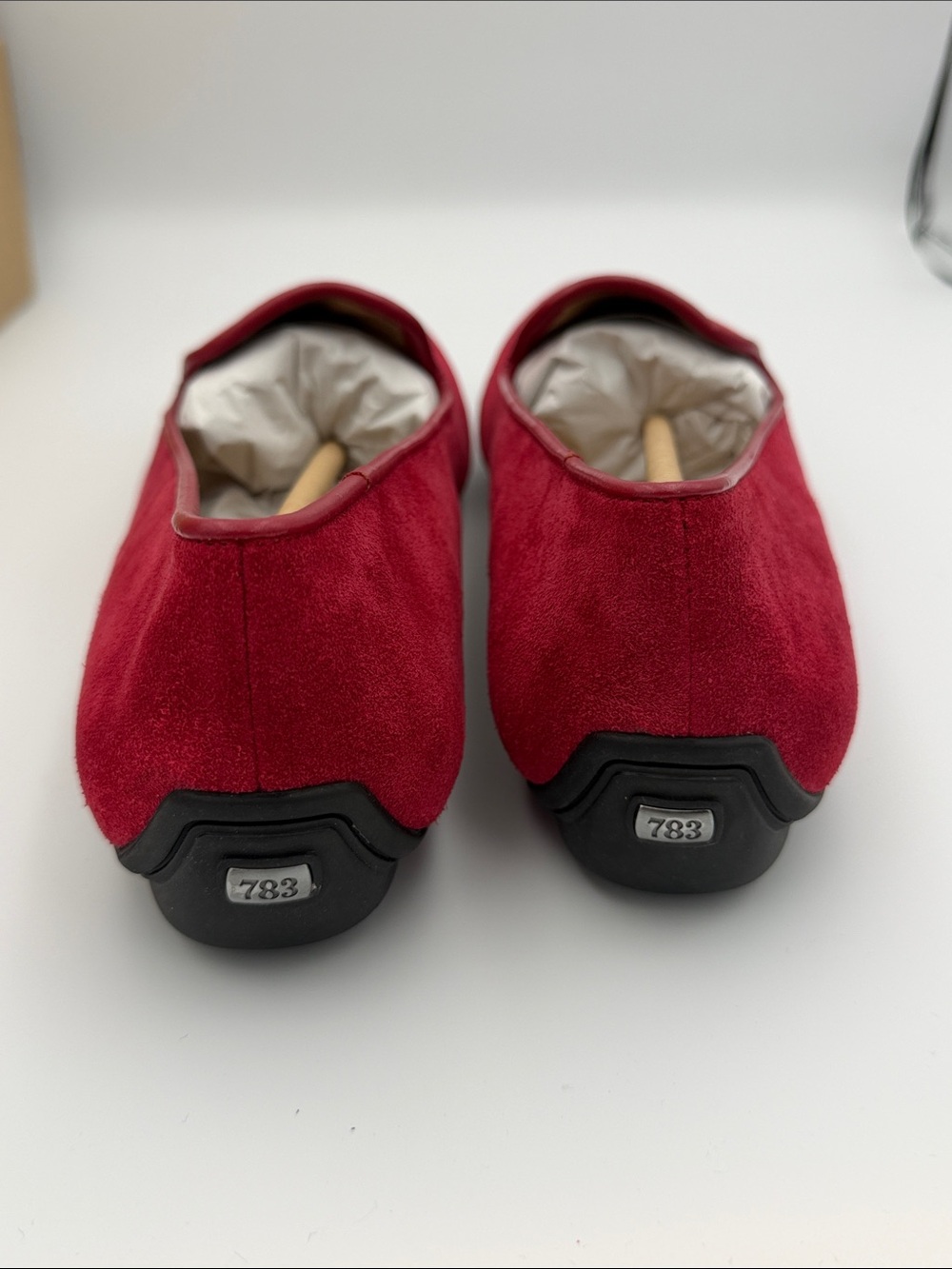 Harmony 783 grounding shoes red suede  leather loafers size 8 NEW - Picture 6 of 8